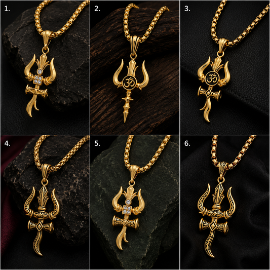 Om Trishul Pendant