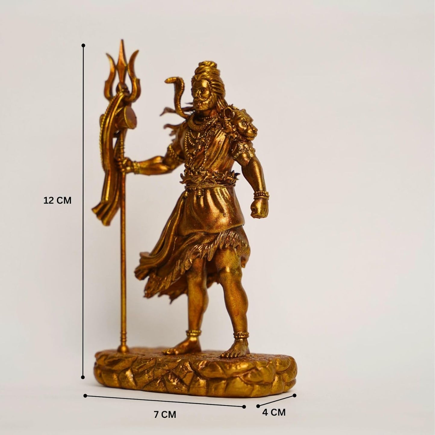 Shiva Statue for Car Dashboard Decor