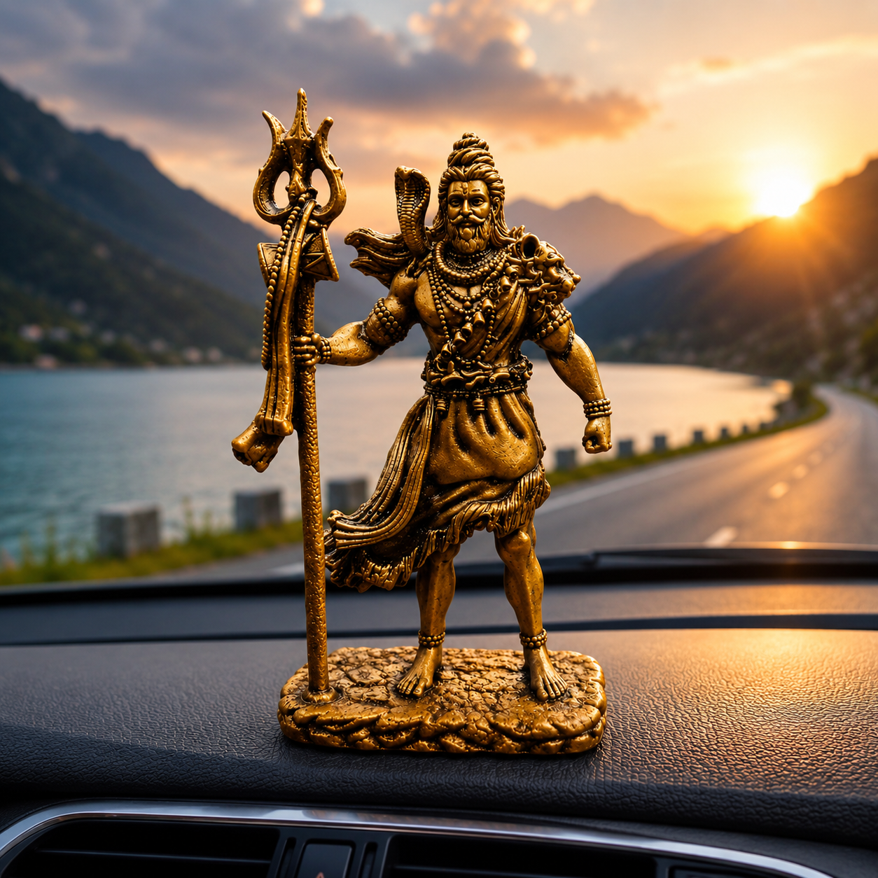 Shiva Statue for Car Dashboard Decor